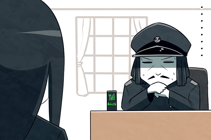 admiral, ru-class battleship, abyssal admiral, and admiral suwabe (kantai collection) drawn by k-suwabe