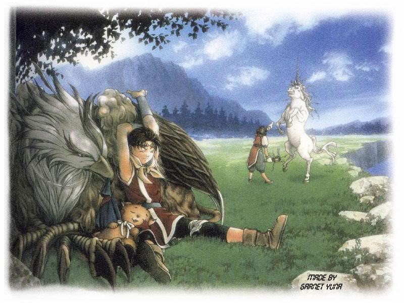 nanami, riou, and mukumuku (gensou suikoden and 1 more)