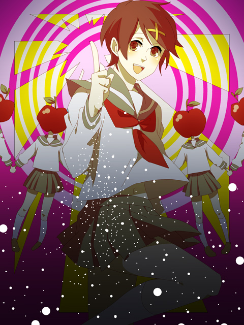 fuura kafuka (sayonara zetsubou sensei) drawn by deco_(geigeki_honey)