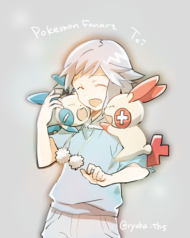 minun, plusle, and tory lund (pokemon and 2 more) drawn by ryukadomatsu
