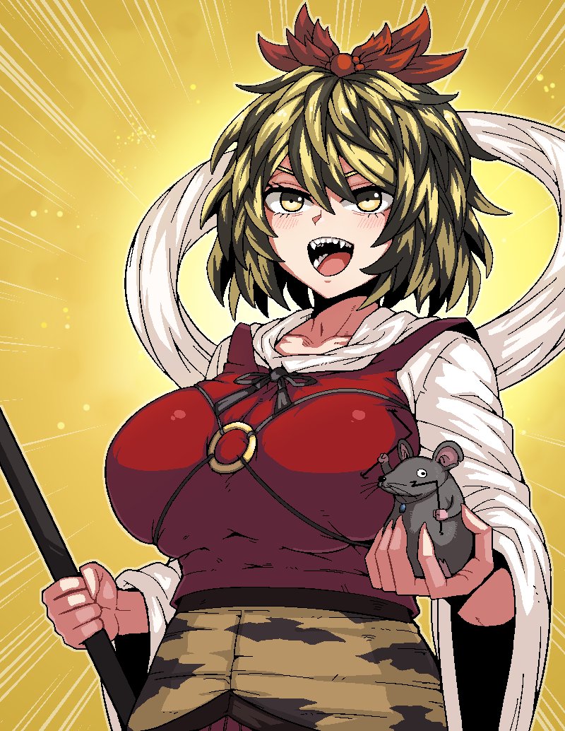 nazrin and toramaru shou (touhou) drawn by formicid
