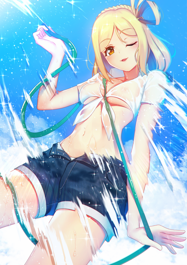 ohara mari (love live! and 1 more) drawn by nagareboshi