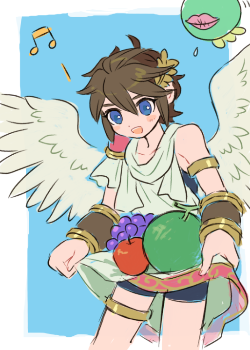 pit and mik (kid icarus and 1 more) drawn by nopepe
