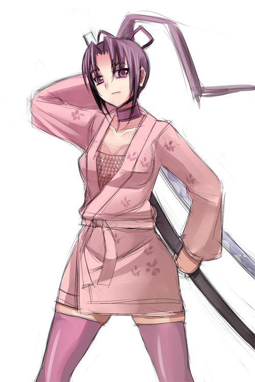 kousaka shigure (shijou saikyou no deshi ken'ichi) drawn by kinoshita_(re1221)