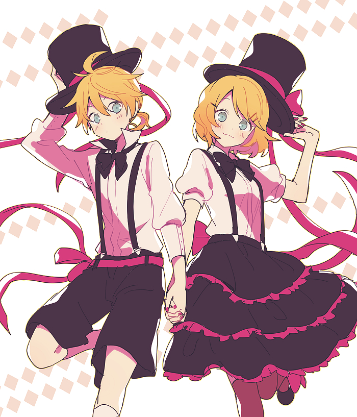 kagamine rin and kagamine len (vocaloid) drawn by suzumi_(fallxalice)