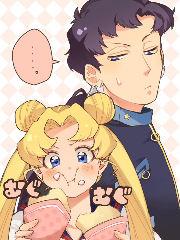 tsukino usagi and seiya kou (bishoujo senshi sailor moon and 1 more) drawn by laila_(denbu3)