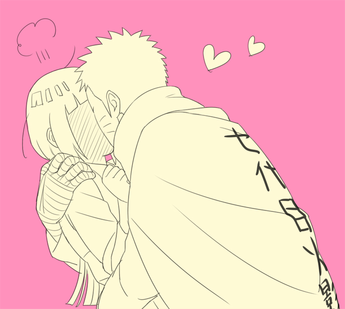 uzumaki naruto and hyuuga hinata (naruto) drawn by hal_(sakurajam)