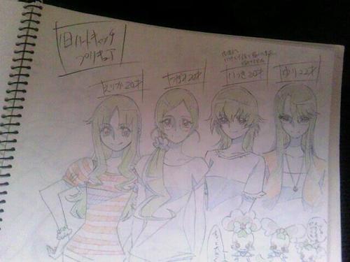 kurumi erika, hanasaki tsubomi, tsukikage yuri, myoudouin itsuki, coffret, and 2 more (precure and 1 more) drawn by umakoshi_yoshihiko