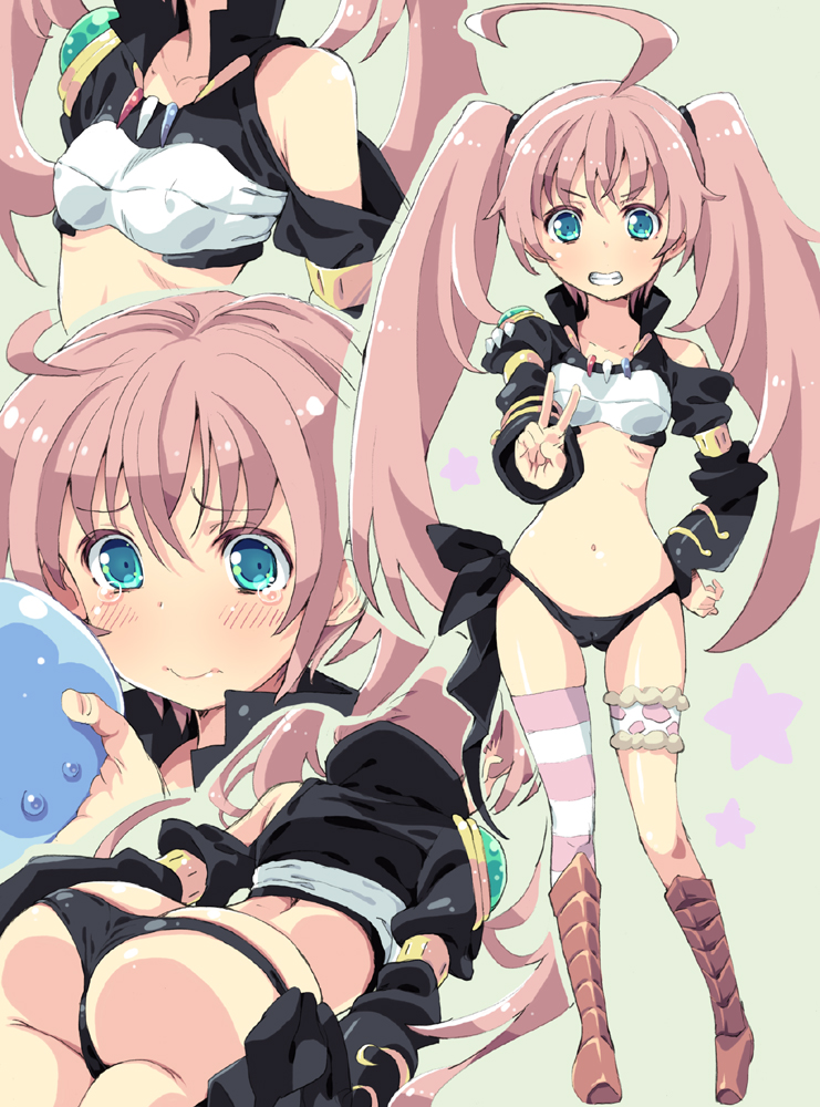 rimuru tempest and milim nava (tensei shitara slime datta ken) drawn by homing_(areya)