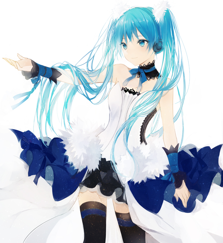 hatsune miku (vocaloid and 2 more) drawn by lpip