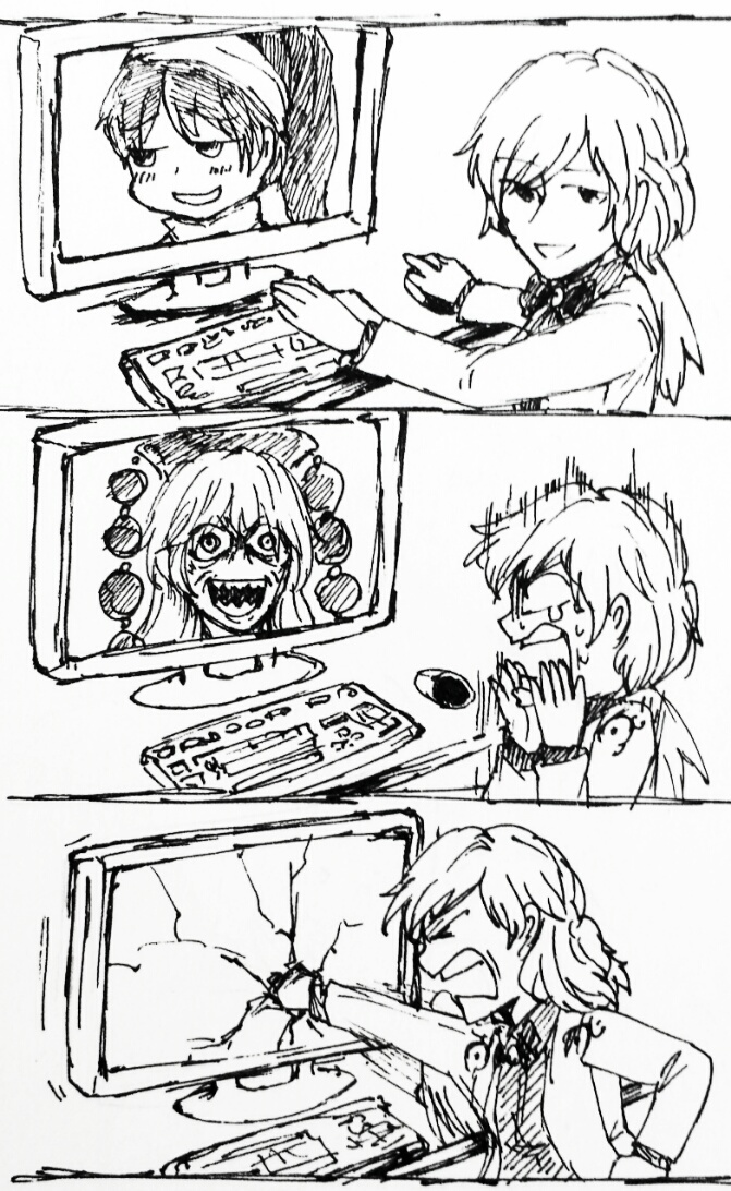 junko, kishin sagume, and doremy sweet (touhou) drawn by boned-woo