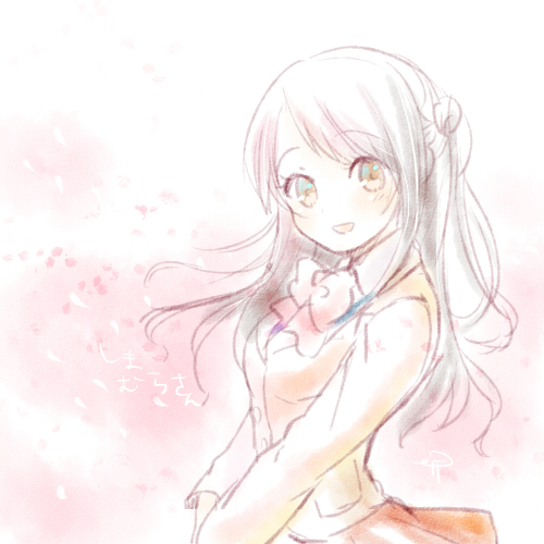 shimamura uzuki (idolmaster and 1 more) drawn by maruna_(maru01)