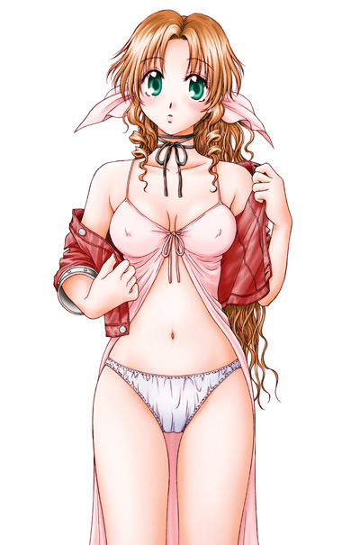 aerith gainsborough (final fantasy and 1 more) drawn by hyoujun_mai