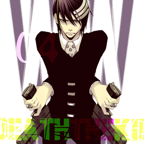death the kid (soul eater) drawn by zero_takahashi