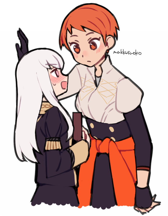 lysithea von ordelia and leonie pinelli (fire emblem and 1 more) drawn by do_m_kaeru