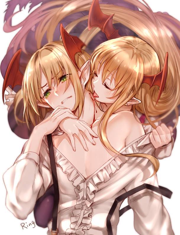 vampy and veight (granblue fantasy and 1 more) drawn by aki663