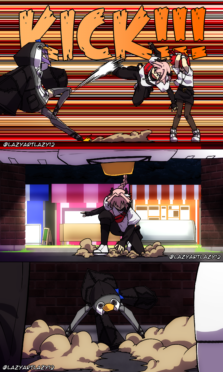 fujimaru ritsuka, astolfo, and meltryllis (fate and 1 more) drawn by lazyartlazy12 and tyrnickleback