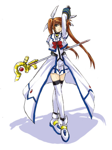 takamachi nanoha and raising heart (lyrical nanoha and 1 more)