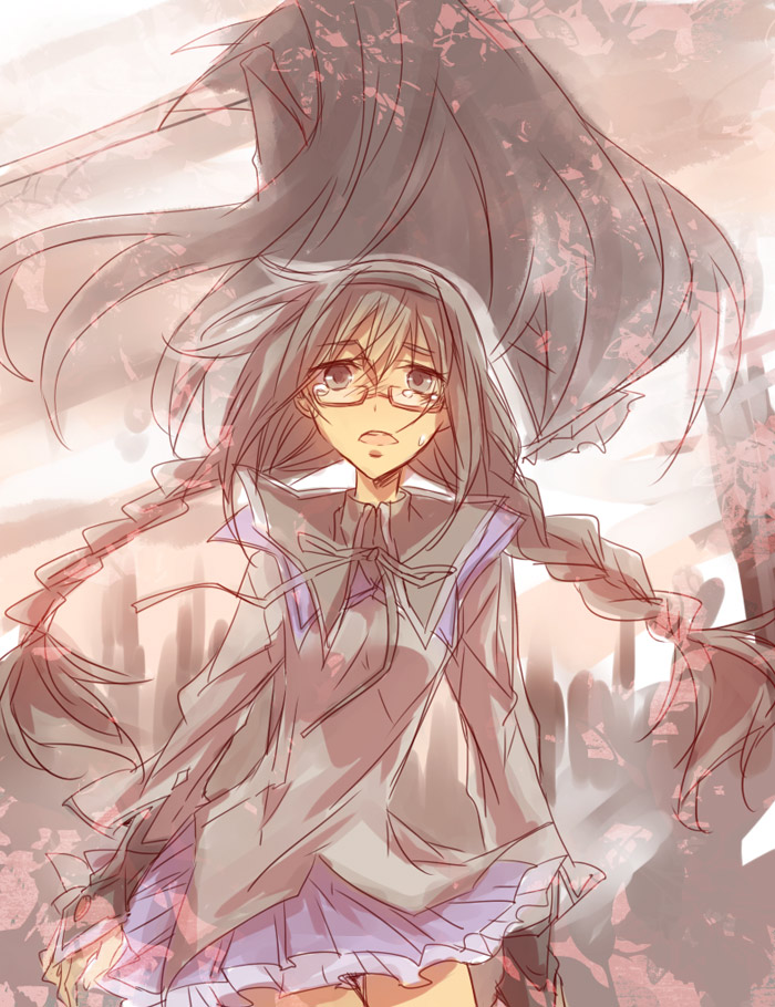 akemi homura (mahou shoujo madoka magica) drawn by yuuki-akira