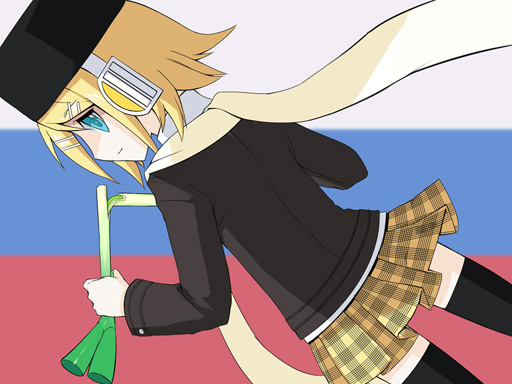 kagamine rin (vocaloid and 1 more) drawn by menou_kururu