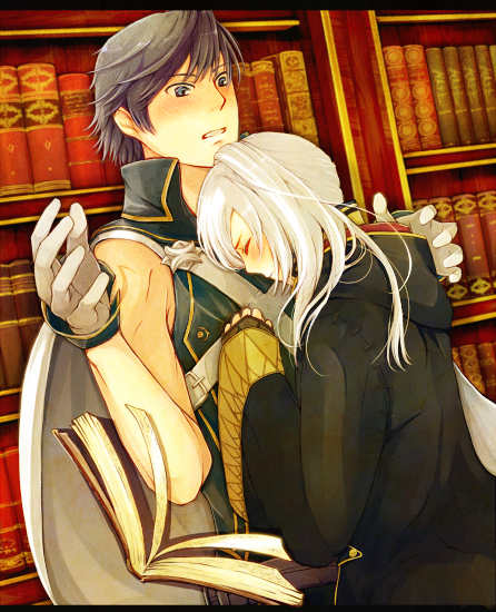 female robin and chrom (fire emblem and 1 more) drawn by fukune