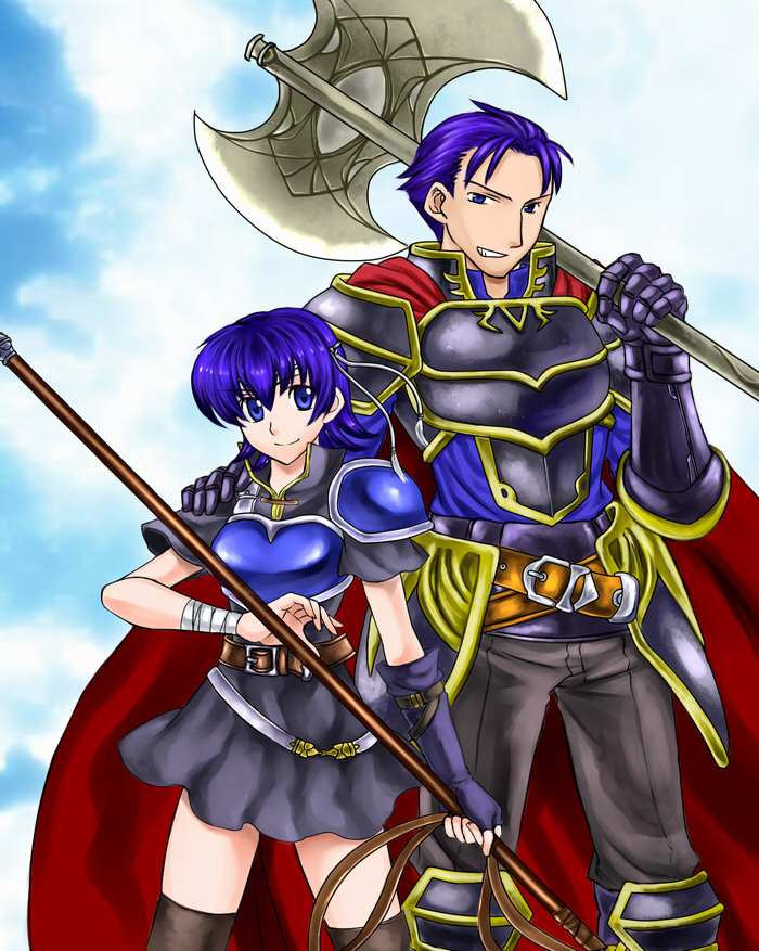 hector and farina (fire emblem and 1 more) drawn by bo_(774berry)