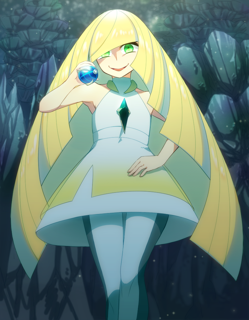 lusamine (pokemon and 1 more) drawn by maitei_roppa