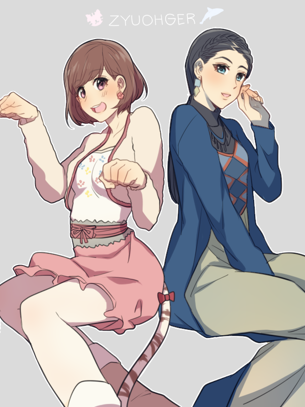 amu and sera (super sentai and 1 more) drawn by yonarita