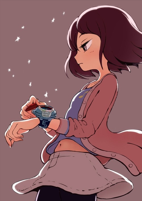 misora inaho (youkai watch and 1 more) drawn by 33333_33333