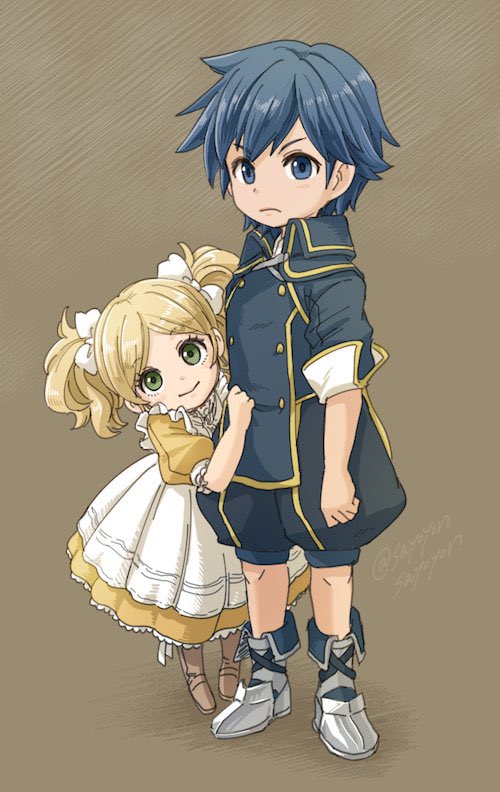 chrom and lissa (fire emblem and 2 more) drawn by sayoyonsayoyo