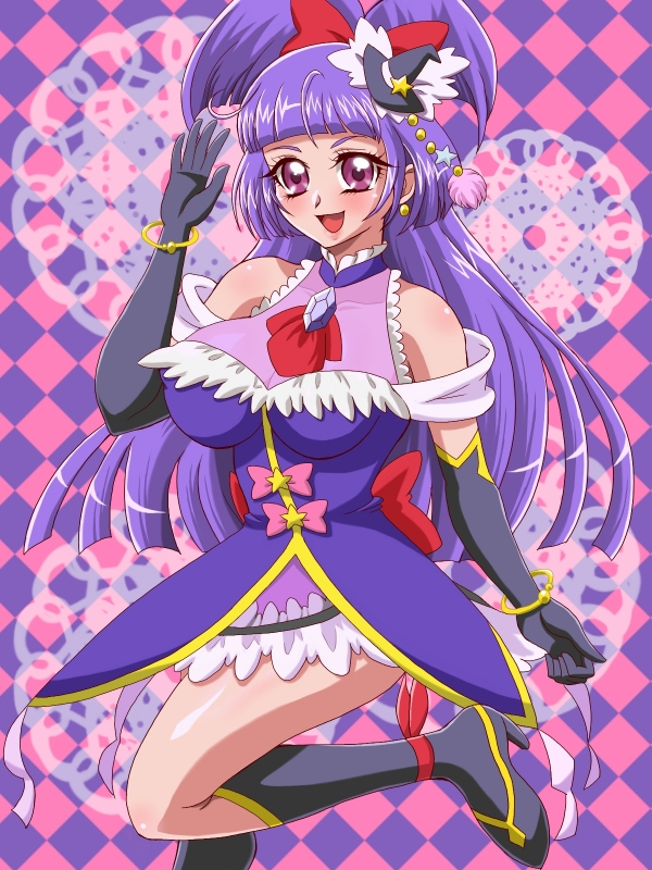 izayoi liko and cure magical (precure and 1 more) drawn by annon_(wtvt)
