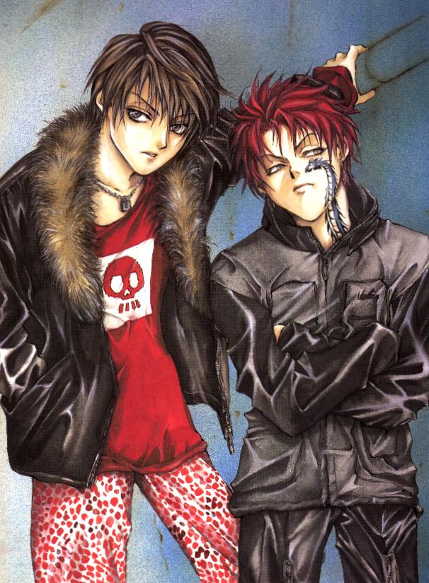 mudou setsuna and michael (angel sanctuary and 1 more) drawn by yuki_kaori