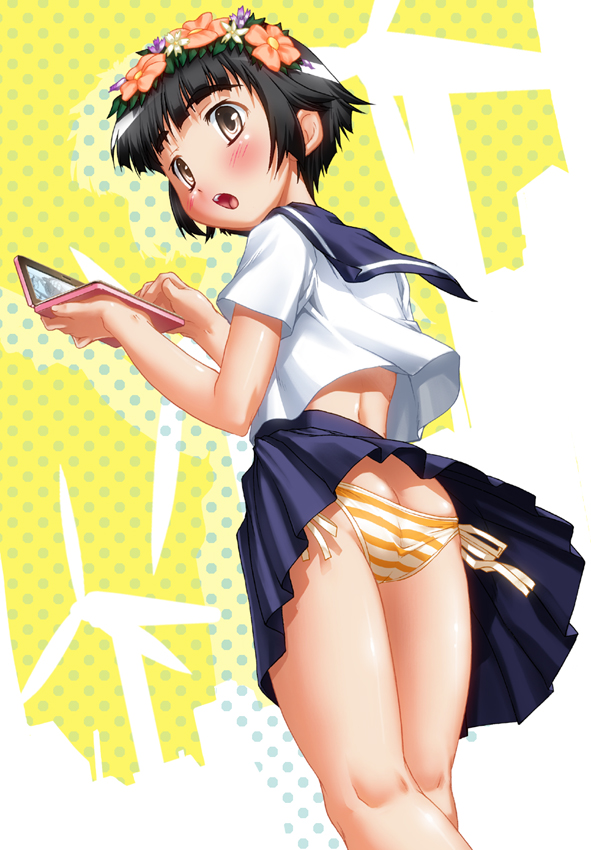 uiharu kazari (toaru majutsu no index and 1 more) drawn by studio_rakkyou and takase_yuu