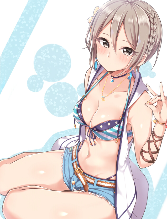 shiomi syuko (idolmaster and 2 more) drawn by jiino