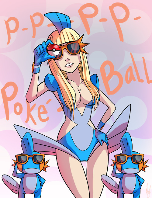 mudkip and lady gaga (pokemon) drawn by doomdesireking