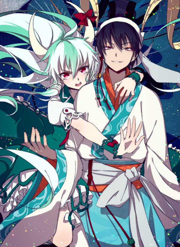 kamishirasawa keine, ex-keine, and hakutaku (touhou and 1 more) drawn by liusang