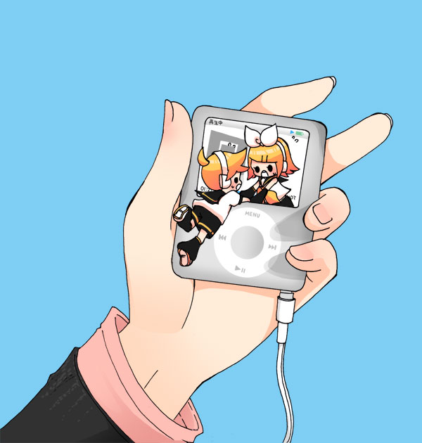 kagamine rin and kagamine len (vocaloid) drawn by miza-sore