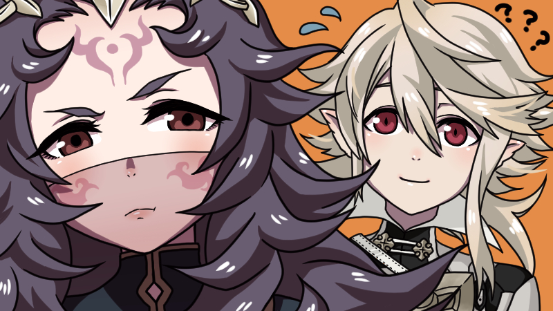 male corrin and nyx (fire emblem and 1 more) drawn by moumo_(muuumomo)