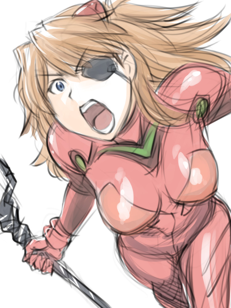 souryuu asuka langley (neon genesis evangelion and 1 more) drawn by ueyama_michirou
