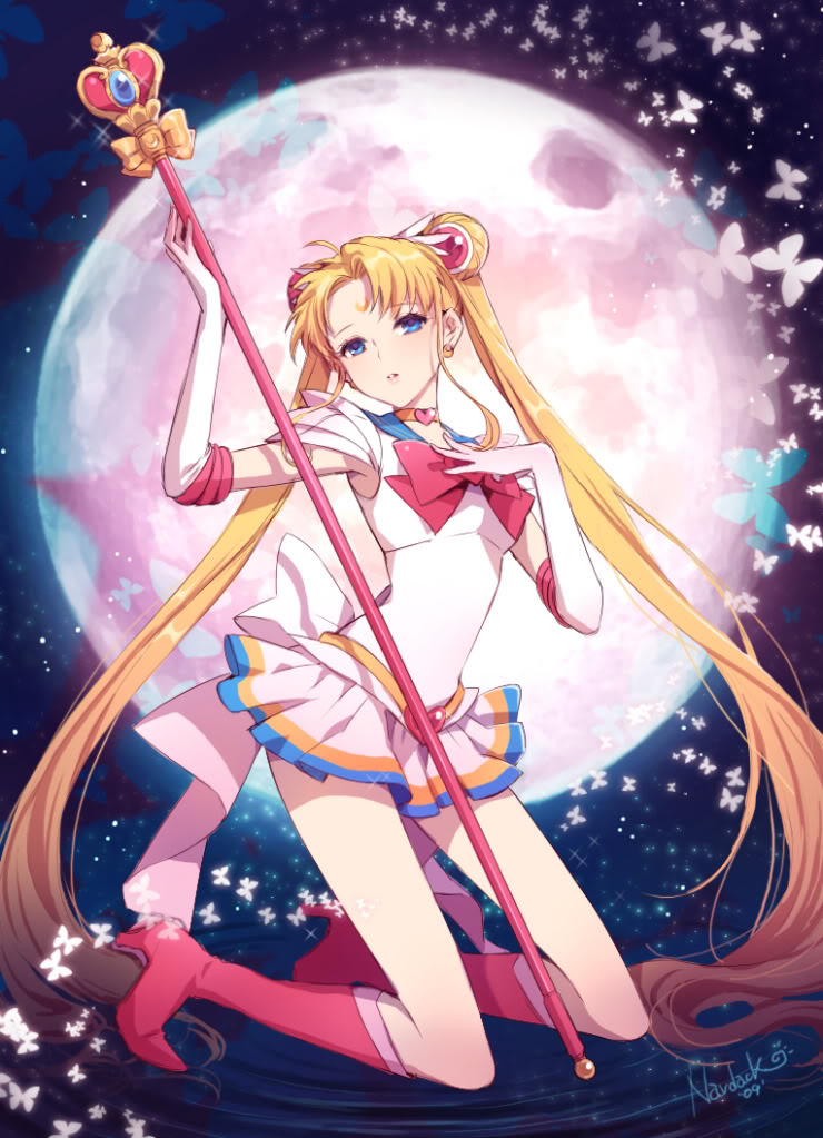 tsukino usagi, sailor moon, and super sailor moon (bishoujo senshi sailor moon) drawn by nardack