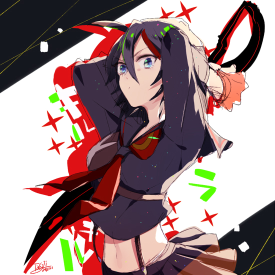 matoi ryuuko and senketsu (kill la kill) drawn by takiji_(micco)