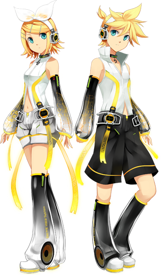 kagamine rin and kagamine len (vocaloid) drawn by osamu_(jagabata)