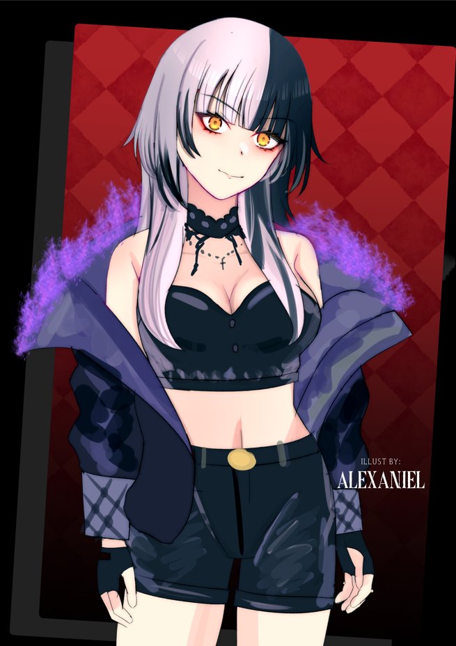 shiori novella (hololive and 1 more) drawn by alexaniel