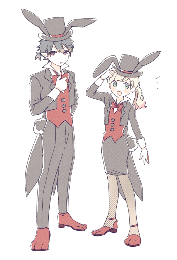 lynn reinweiss and arne neuntote (arne no jikenbo) drawn by shuntaro_(tya_nya0000)