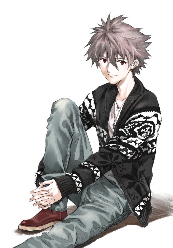 nagisa kaworu (neon genesis evangelion) drawn by mc_(k0111s)