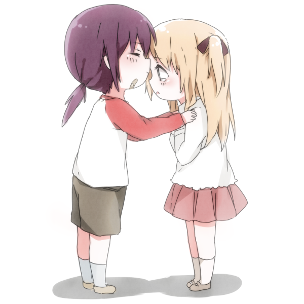 toshinou kyouko and funami yui (yuruyuri) drawn by prussian_blue