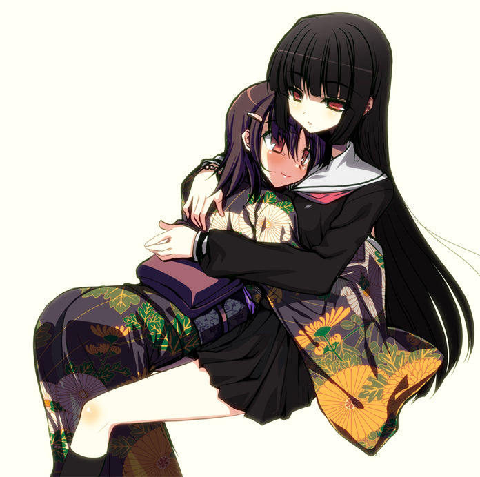enma ai and mikage yuzuki (jigoku shoujo) drawn by tajima_yoshikazu