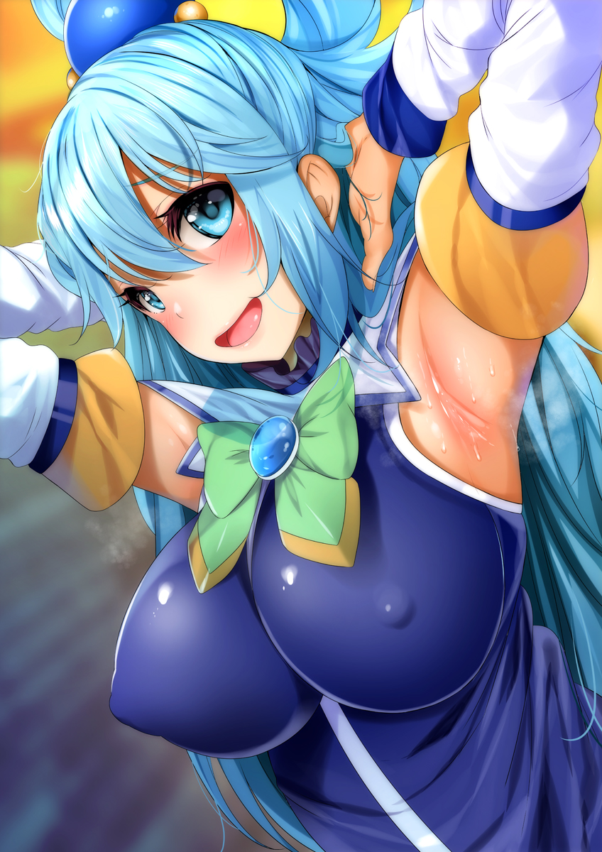 aqua (kono subarashii sekai ni shukufuku wo!) drawn by fumihiko_(fu_mihi_ko)