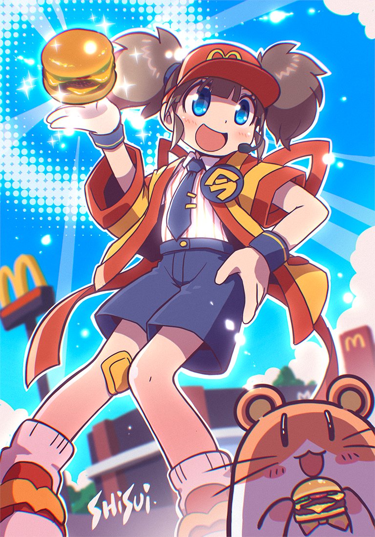 imadake dabuchi tabemi and imadake dabuchi tabesuke (mcdonald's) drawn by shisui