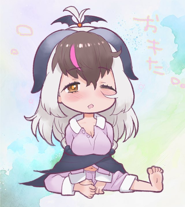 brown long-eared bat (kemono friends and 1 more) drawn by yoshizaki_mine